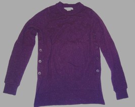 C &amp; C CALIFORNIA WOMEN MAUVE PURPLE SPECKLED PULLOVER WOOL BLEND SWEATER... - €8,59 EUR