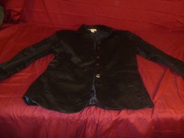Merona Black Twill Women&#39;s Formal Classy Work Suit Coat Jacket Size Medium - £15.94 GBP