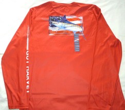 Guy Harvey Red Mens 2XL Upf 30 Sun Performance Long Sleeve Shirt Fishing Nwt - $49.49