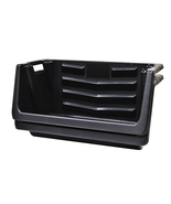 Heavy Duty Nesting Plastic Stack Bin, Black - $31.67
