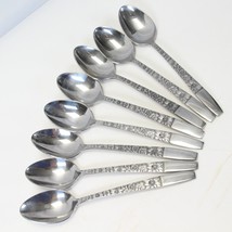 Hanford Forge Spring Lake Oval Soup Spoons Korea 7.75&quot; Lot of 8 - £25.84 GBP