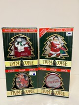 Coca-Cola Trim A Tree Collection Christmas Ornament lot of 4 x82 - $14.00