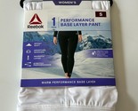 Reebok Women&#39;s Warm Performance Base Layer Pants Size Small White Brand NEW - £6.28 GBP