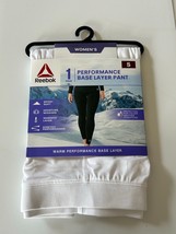 Reebok Women&#39;s Warm Performance Base Layer Pants Size Small White Brand NEW - £6.28 GBP