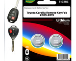 KEY FOB REMOTE Batteries (2) for 2009-2019 TOYOTA COROLLA REPLACEMENT, F... - £3.76 GBP