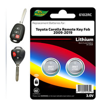 Key Fob Remote Batteries (2) For 2009-2019 Toyota Corolla Replacement, Free S/H! - £3.72 GBP