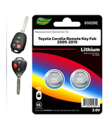 KEY FOB REMOTE Batteries (2) for 2009-2019 TOYOTA COROLLA REPLACEMENT, FREE S/H! - $4.64