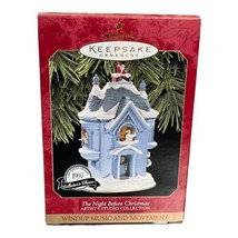 1997 Hallmark Keepsake Ornament The Night Before Christmas Windup Music Movement - £9.69 GBP