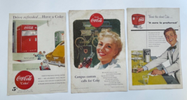 Coca Cola Vintage Ad Drink Soda Pop Coke Bottle Lot - £11.00 GBP