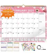 EYROZILL 2025 Wall Calendar Planner Hanging Spiral Bound Magnetic Pet 15x12 - $256.86 MXN