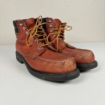 Red Wing 204 Leather SuperSole Moc Toe Ankle Work Boot - 10 D Vintage Red Wings - £233.45 GBP