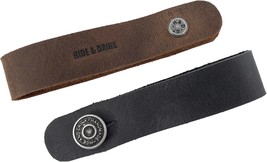 Brown Hide And Drink Guitar Neck Straps, 2 Pack, Full Grain Leather, For - £25.49 GBP