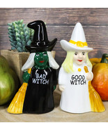 Good And Bad Elphaba Glinda Witches Carrying Broomsticks Salt And Pepper... - $23.23 CAD