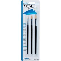 Linzer A 693 Artist Brushes White Bristle Flat (3 Piece) - $7.95