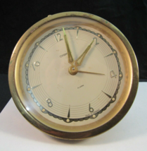 Made In Germany Alarm Clock Brass Orbros 1950&#39;s Mid Century Modern Starburst - £21.66 GBP