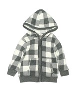 Cozii USA Baby/Toddler Gray &amp; White Plaid Zip-Up Hoodie Sweatshirt 12M/1... - €18,01 EUR