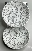 2 Signature Cat Pet Bowl Plate Food Dish Plate Adorable White 6” New - $31.63