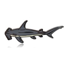 Hammerhead Shark Hard Enamel Pin - £7.98 GBP