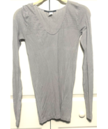 Marithe Francois Girbaud Size 4 Grey Women&#39;s Long Bell Sleeve Shirt Top - $40.93 CAD