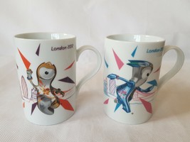 London Olympic Games 2012 Official Mascot {Mandeville And Wenlock} Mug Set - $21.84