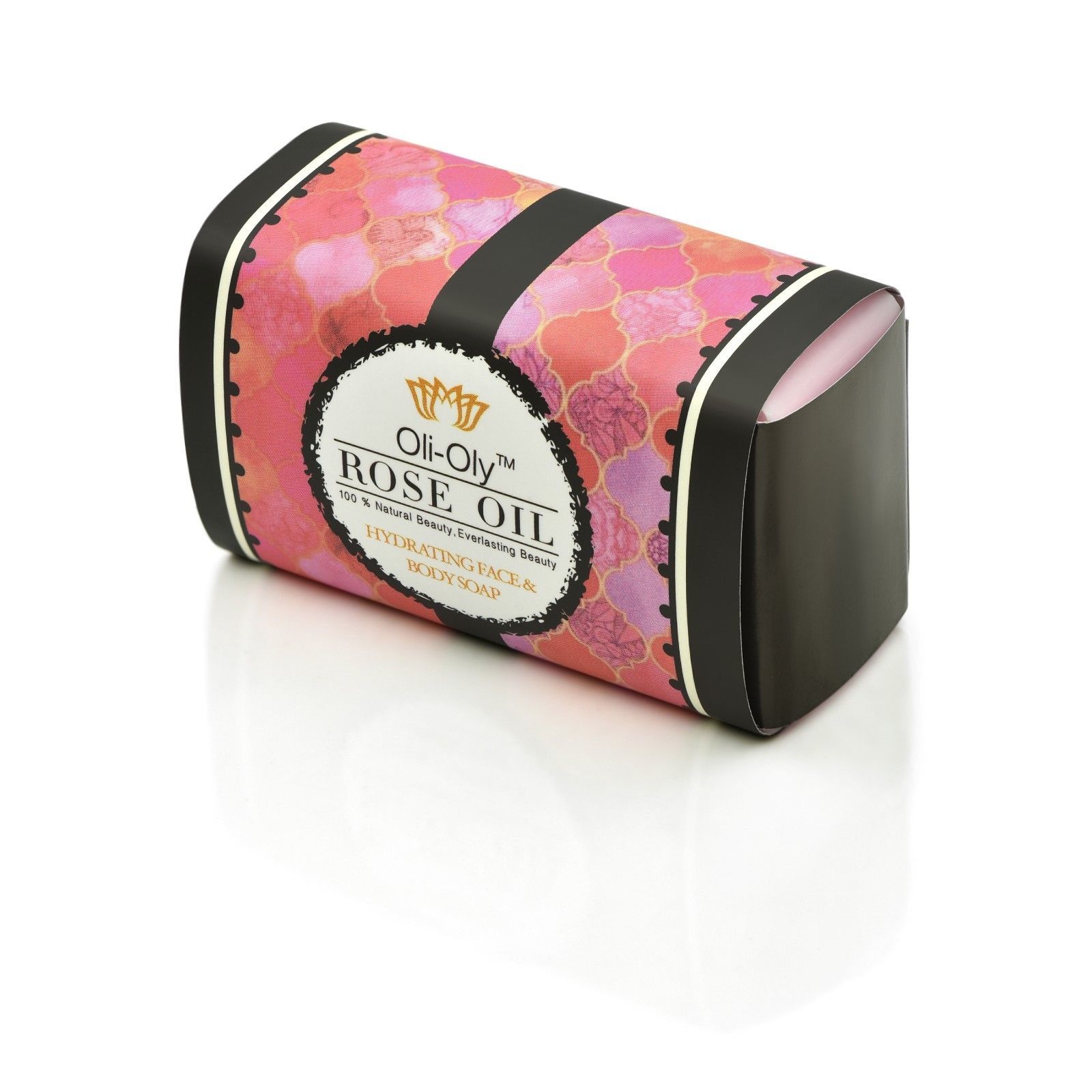 Natural Hydrating Face & Body Soap with ROSE Oil 50 g by Oli-Oly Gifts for Girls Item image 4
