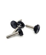 M6 x 25mm Knurled Clamping Thumb Screw Bolts Black Round 19mm Knob Pack ... - $12.95