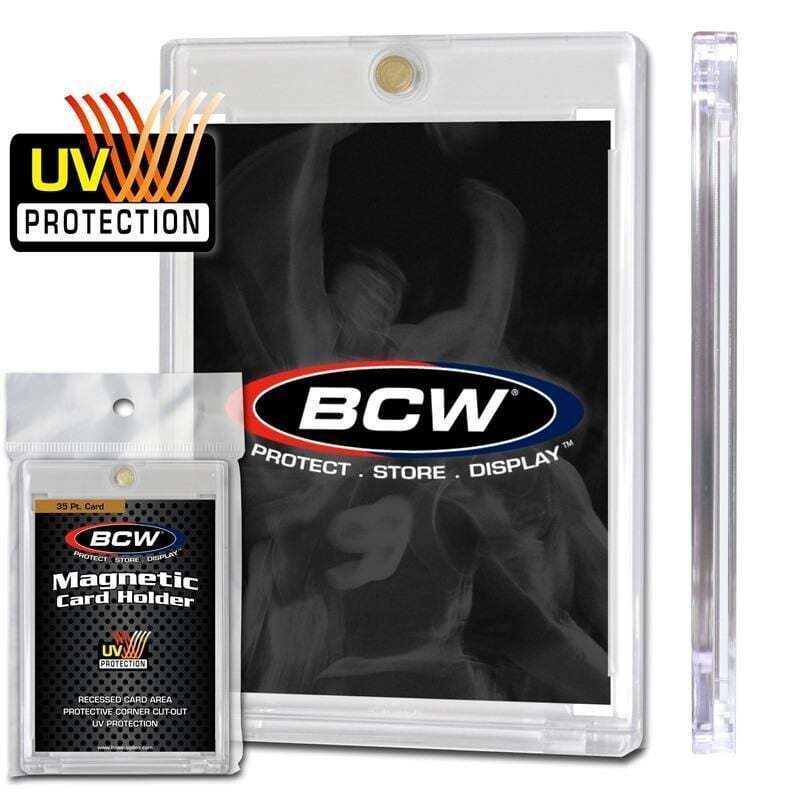 2 BCW Magnetic 35pt. Standard Sized Card Holders - $7.83