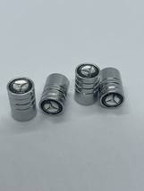 4x Chrome Aluminum Tire Air Valve Stem Cap Fits Most Mercedes Cars Wagon... - $13.54