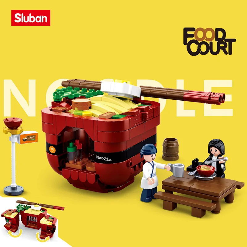Sluban Building Block Toys Girls Dream Creator B0705F Noodle Restaurant 346PCS - £29.55 GBP