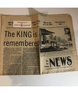 Elvis Presley Newspaper Tupelo August 17, 1979 Vintage The King Remembered - £17.88 GBP