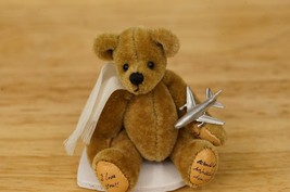 World of Miniature Bears Toy SKYLAR Airplane Theresa Yang Mohair Jointed Teddy - £22.57 GBP