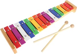 Glockenspiel Resonator Bells With 2 Pcs\. And 15 Note Toddler Xylophone - $31.97