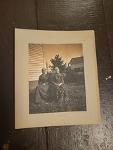 Mother And Daughter Dress Farm Elder Reading MA 1901 Antique Photo Cabinet Card - £18.70 GBP