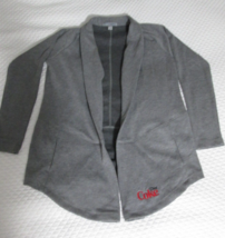 Diet Coke Ladies Long Jacket or Cardigan Gray with Pocket Extra Large - £23.69 GBP