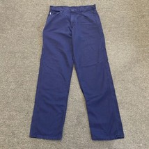 Carhartt Pants Mens 36X36 Blue Flame Resistant FR CAT 2 Work Wear  FRB15... - $18.70