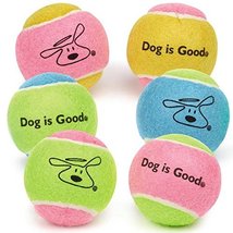 MPP Classic Dog Tennis Balls 6 Pack Set Pastel Colorful Chew Throw Fetch Toys 2. - £11.31 GBP