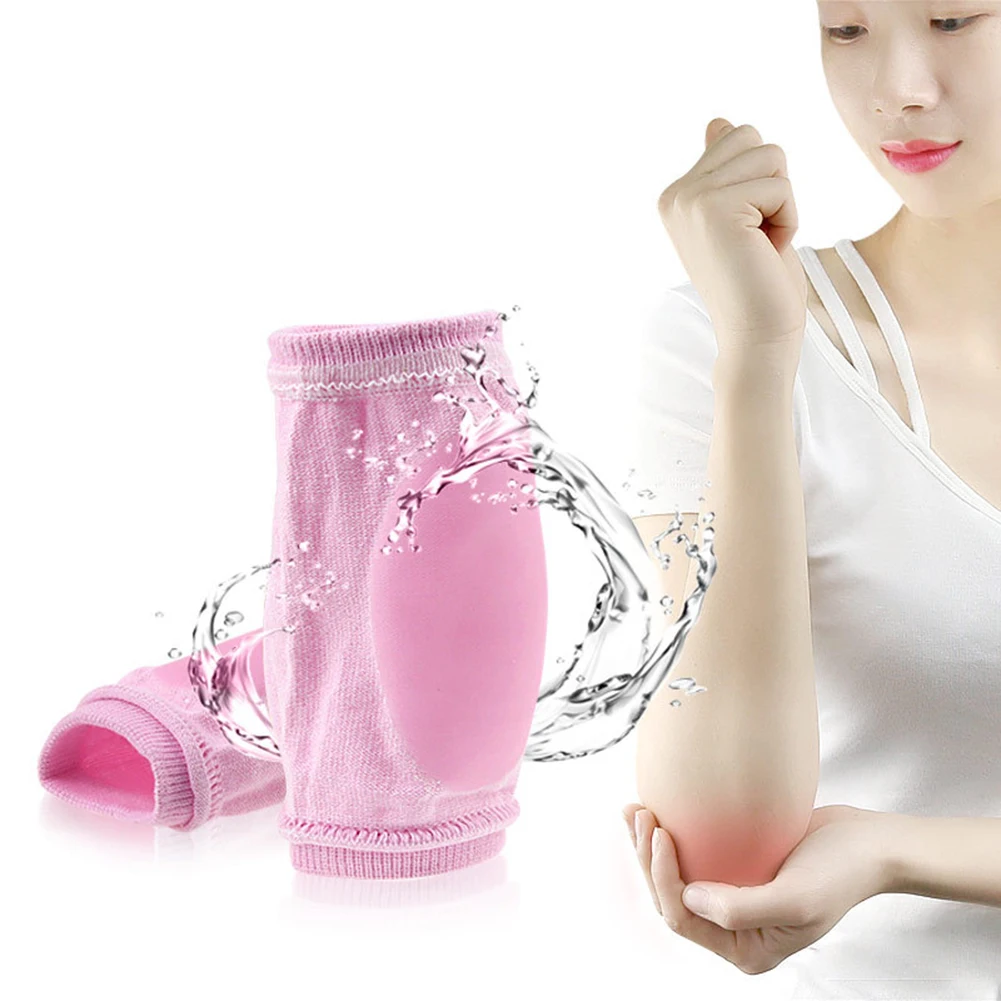 Sporting 2pcs Pink Moisturizing Gel ElA Mats Skin Care Breathable Nursing Sleeve - £23.90 GBP