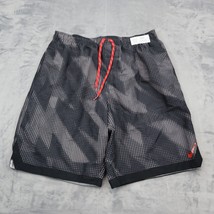 Nike Shorts Mens XL Black Tidal Flow Horizon Red Drawstring Active Bottoms - £15.15 GBP