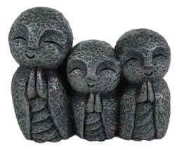 Ebros Enlightenment Japanese Buddha Trio Jizo Monks of Harmony Figurine ... - $330.01 MXN