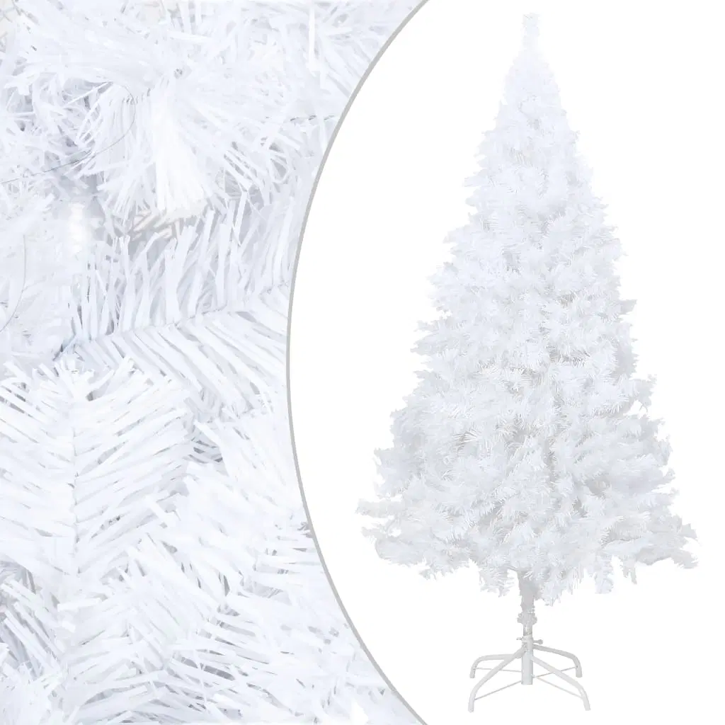 White Artificial Full Size Tree, XMAS Christmas, 7 ft tall once assemble... - $133.99