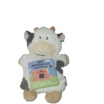 Demdaco Plush Old MacDonald Had Farm Cow Book Hand Puppet Animal Baby Lovey 11&quot; - £7.21 GBP