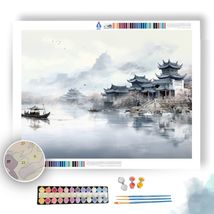 Serene Chinese Waterway - Paint by Numbers - £23.62 GBP+