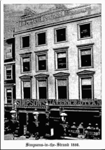 Postcard England London  Facade of Simpson&#39;s in the Strand 1850 6 x 4 Inches - £3.92 GBP