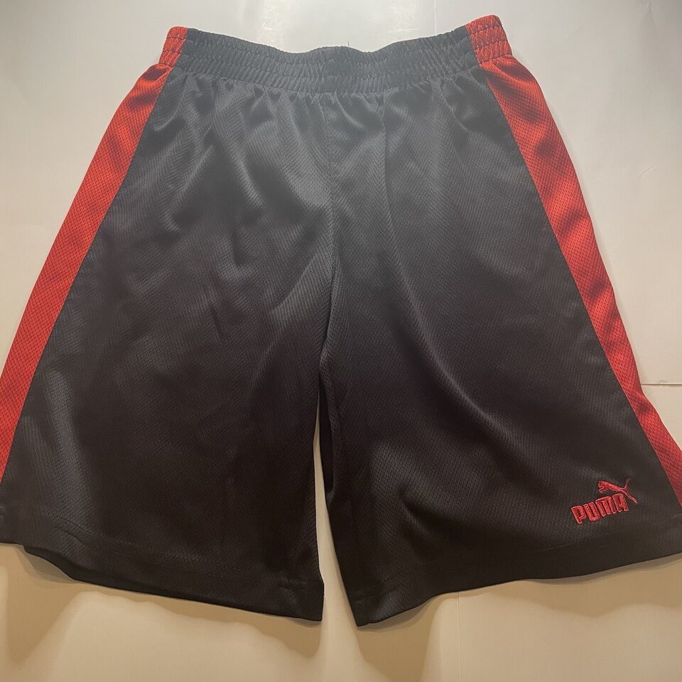 PUMA Shorts Kids Medium Black And Red - $9.99