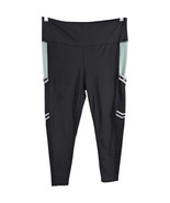 BCBG Generation Leggings XL Black Stretch Pockets Pink Compression Yoga ... - $35.64