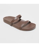 A New Day Women&#39;s Nadine Skinny Strap Sandals Size 10 Mahogany New - $22.24