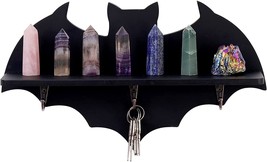 Bat Shelf Coffin Shelf Crystal Shelf Spooky Floating Shelves Goth Decor Bat - £25.79 GBP