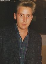 Emilio Estevez Sting teen magazine pinup clippings Teen Machine serious look - $7.00