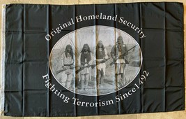 Original Homeland Security 1492 2nd Amendment Us Flag 3&#39;X5&#39; Flag Rough Tex 100D - £15.04 GBP