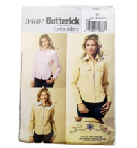 Butterick B4607 Sewing Pattern Misses Sz 16-22 Shirt Longsleeve Fitted Uncut - £9.83 GBP